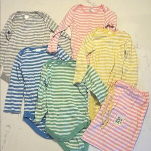 12-18mo Mini Boden, 5 pack of long sleeved onesies